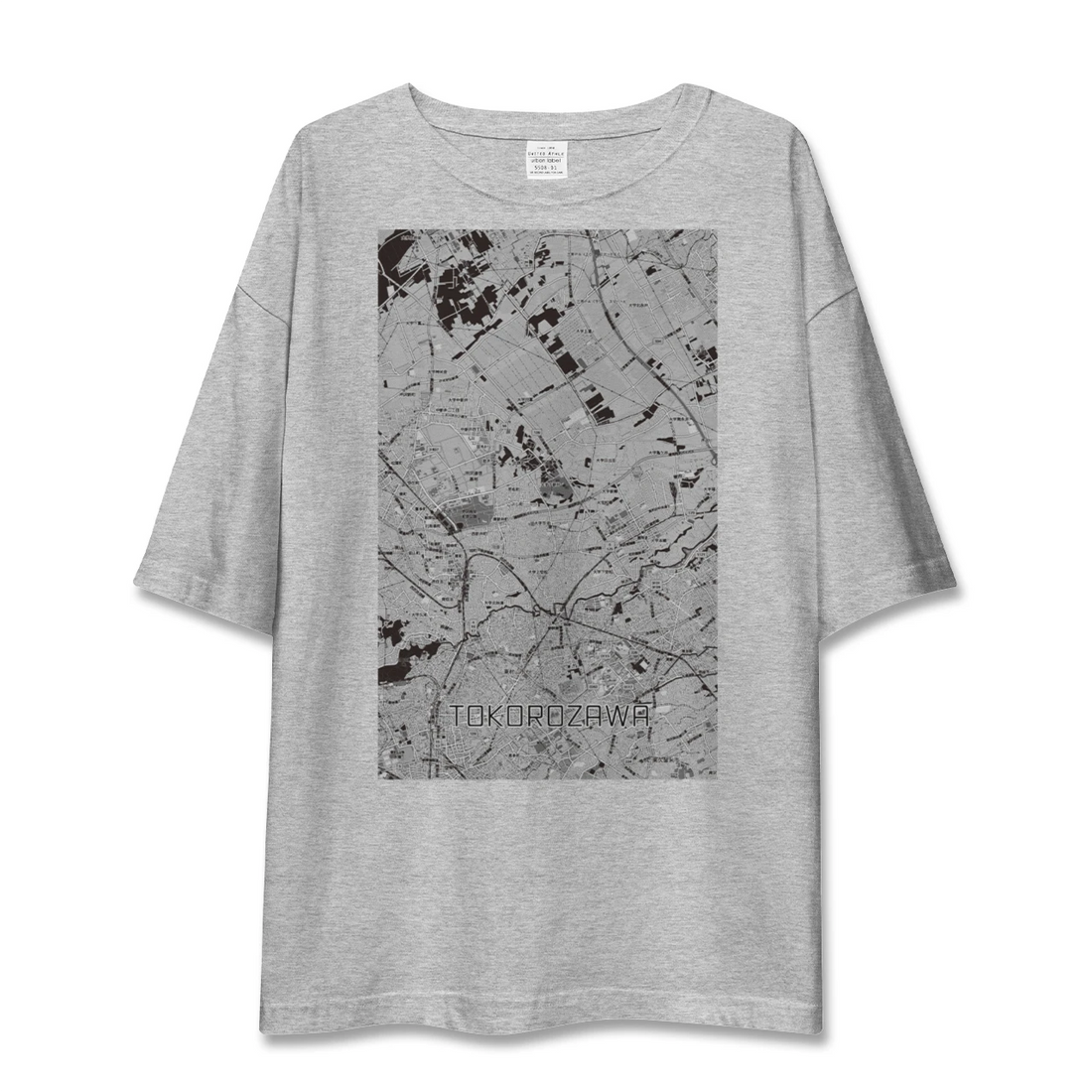 【所沢3(埼玉県)】地図柄ビッグシルエットTシャツ