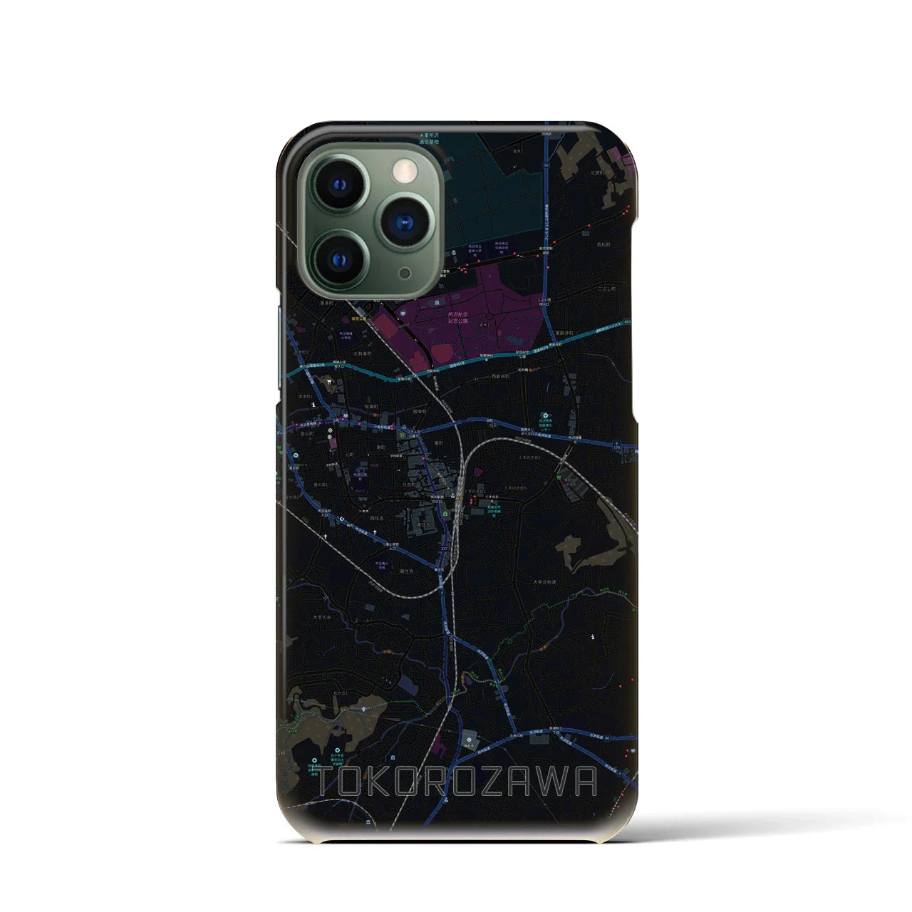 【所沢（埼玉県）】地図柄iPhoneケース（バックカバータイプ）