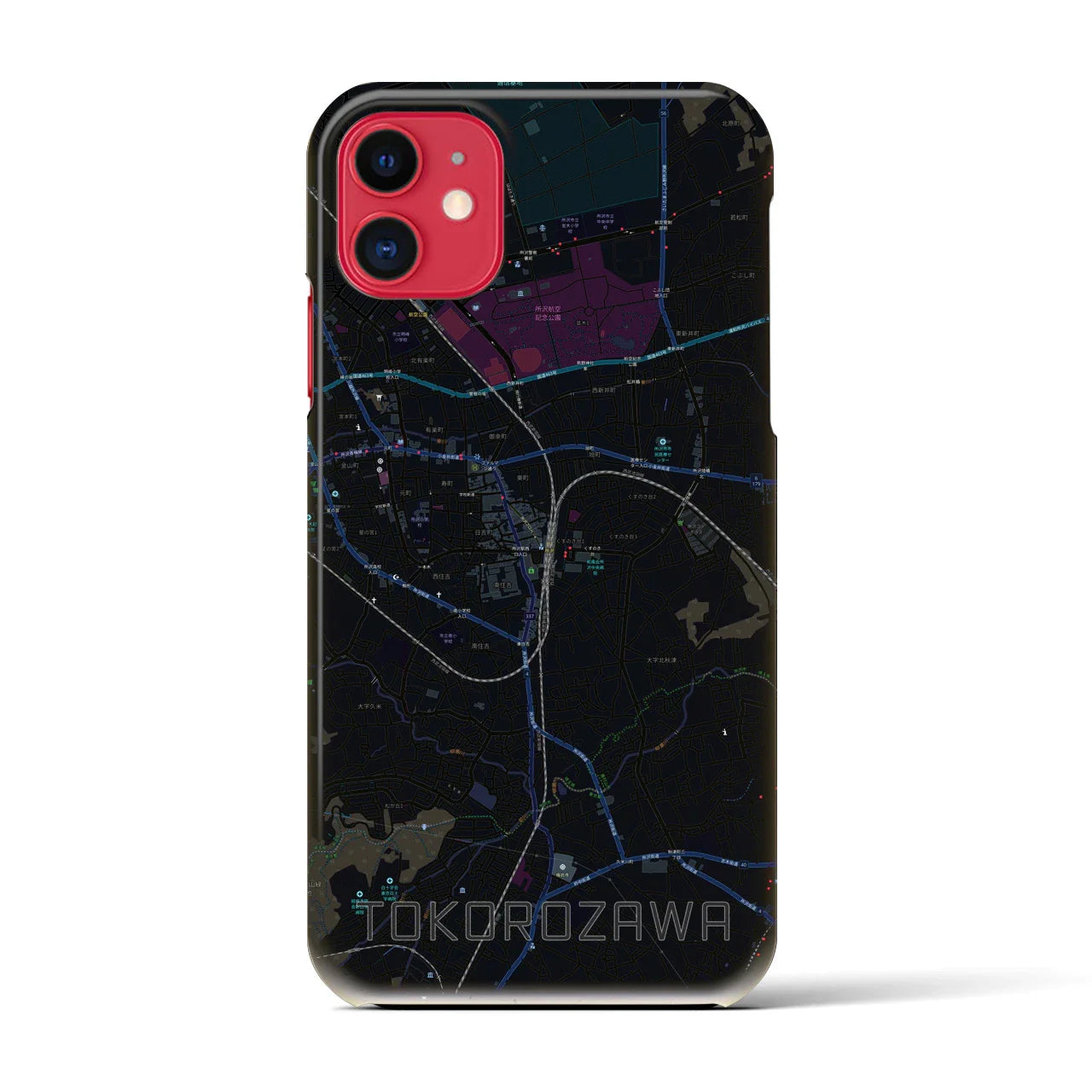 【所沢（埼玉県）】地図柄iPhoneケース（バックカバータイプ）