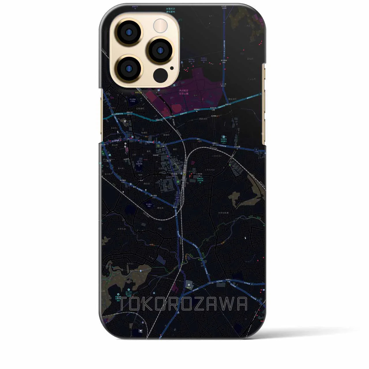 【所沢（埼玉県）】地図柄iPhoneケース（バックカバータイプ）