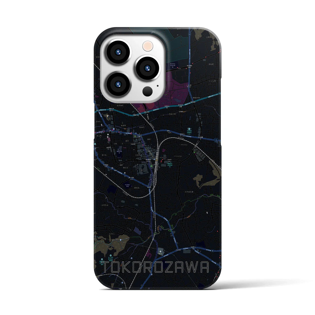 【所沢（埼玉県）】地図柄iPhoneケース（バックカバータイプ）