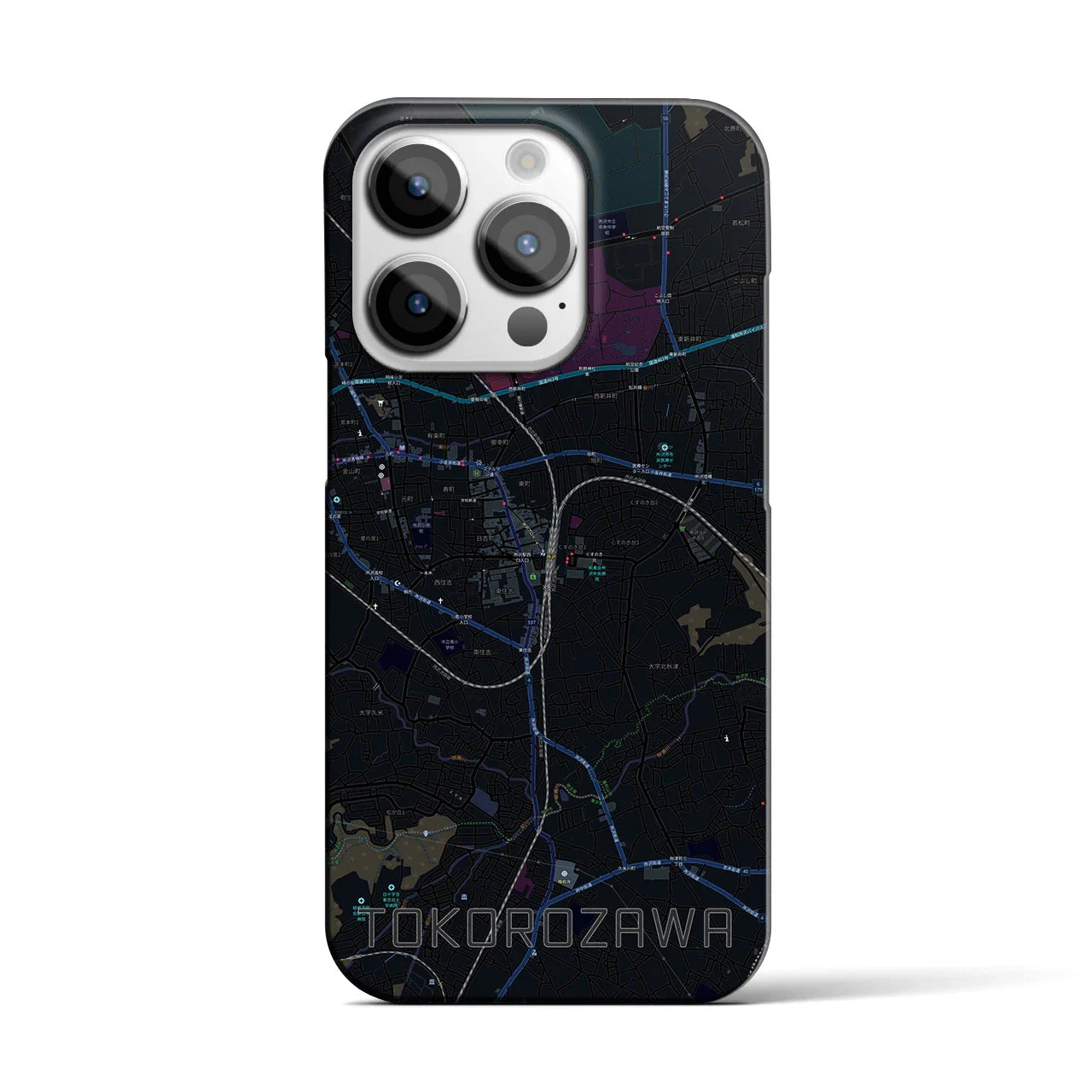 【所沢（埼玉県）】地図柄iPhoneケース（バックカバータイプ）