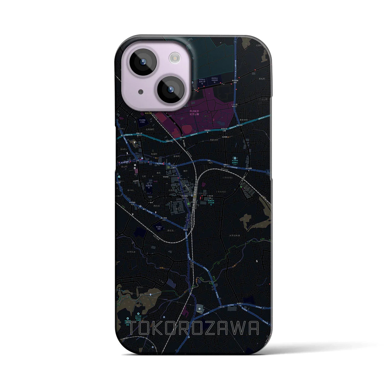 【所沢（埼玉県）】地図柄iPhoneケース（バックカバータイプ）