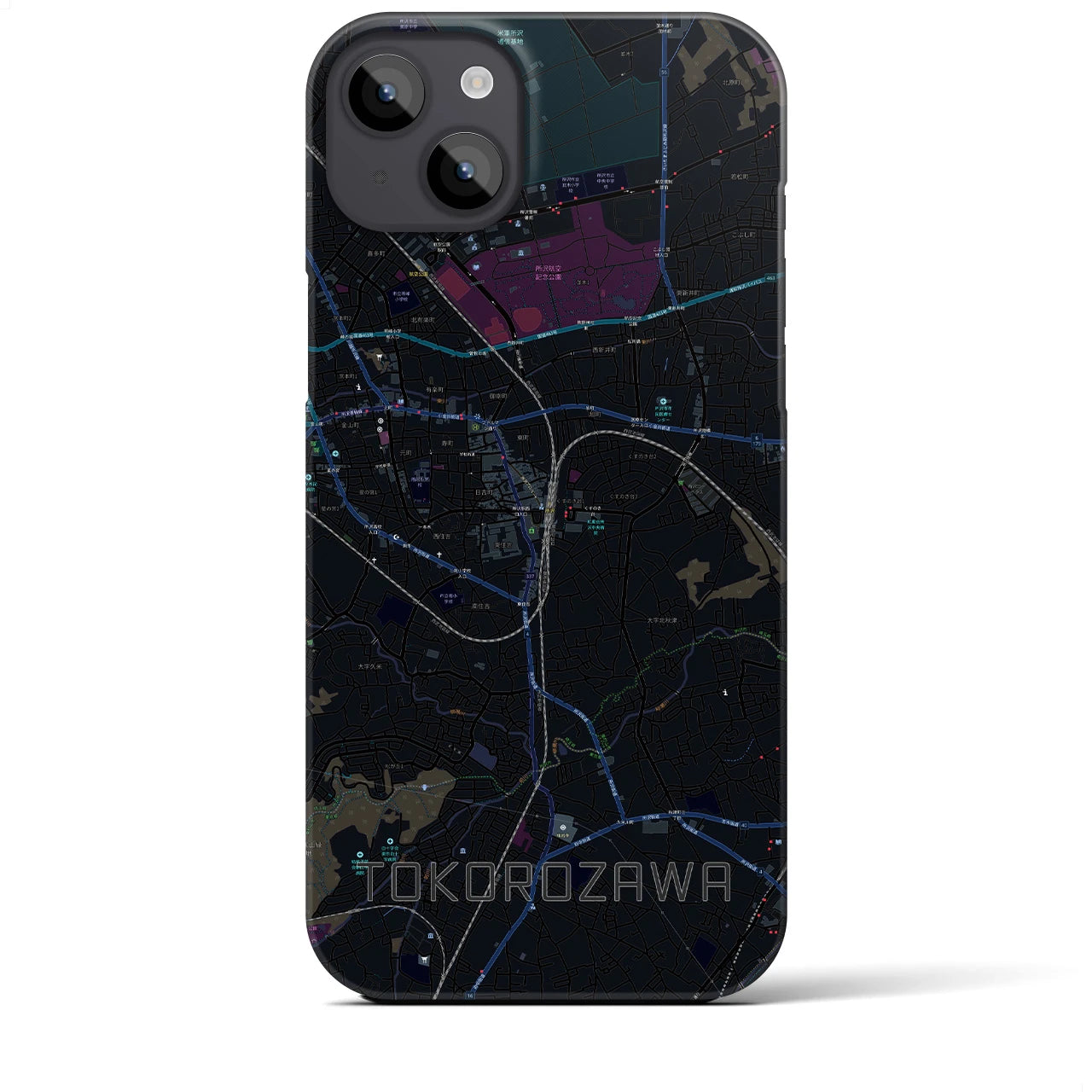 【所沢（埼玉県）】地図柄iPhoneケース（バックカバータイプ）