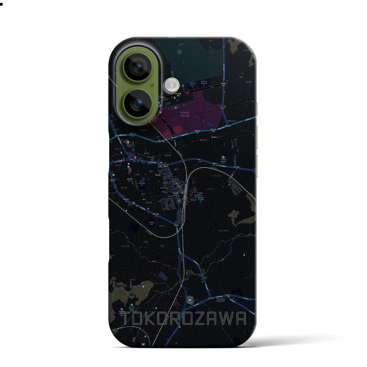 【所沢（埼玉県）】地図柄iPhoneケース（バックカバータイプ）