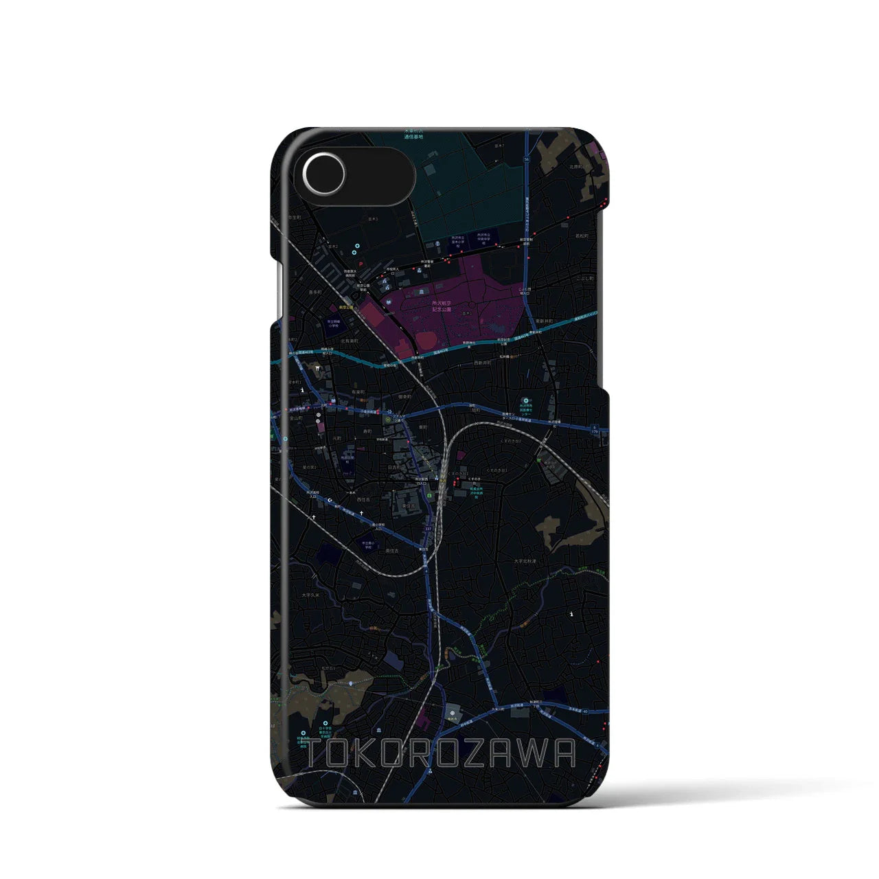 【所沢（埼玉県）】地図柄iPhoneケース（バックカバータイプ）