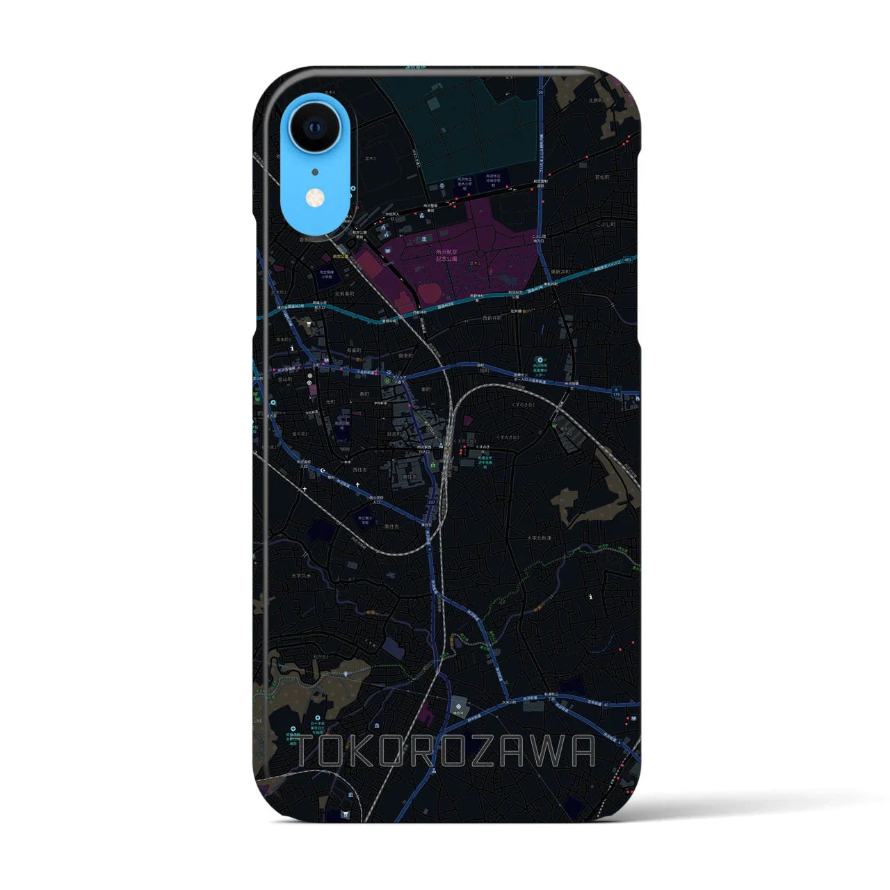 【所沢（埼玉県）】地図柄iPhoneケース（バックカバータイプ）