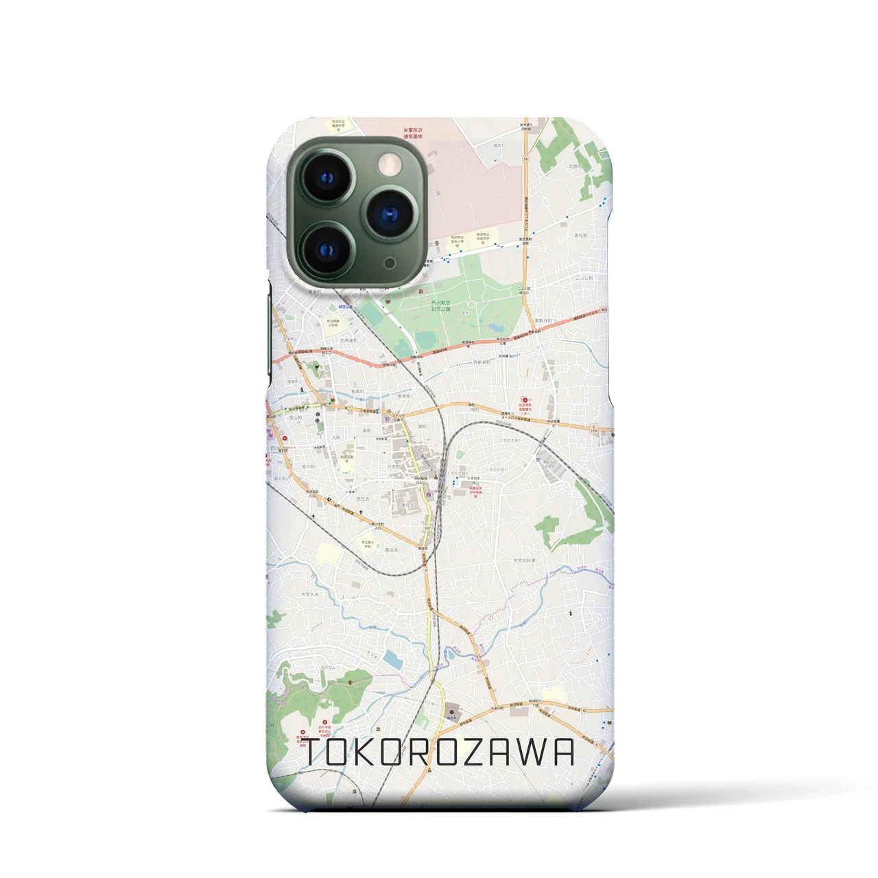 【所沢（埼玉県）】地図柄iPhoneケース（バックカバータイプ）
