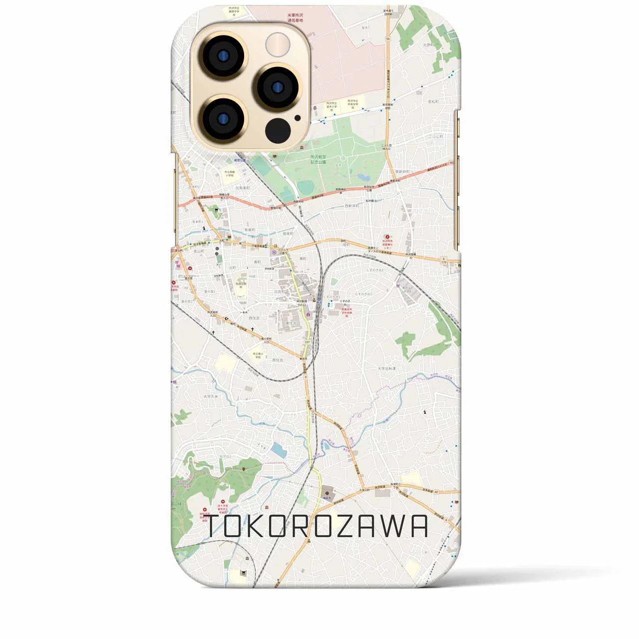 【所沢（埼玉県）】地図柄iPhoneケース（バックカバータイプ）