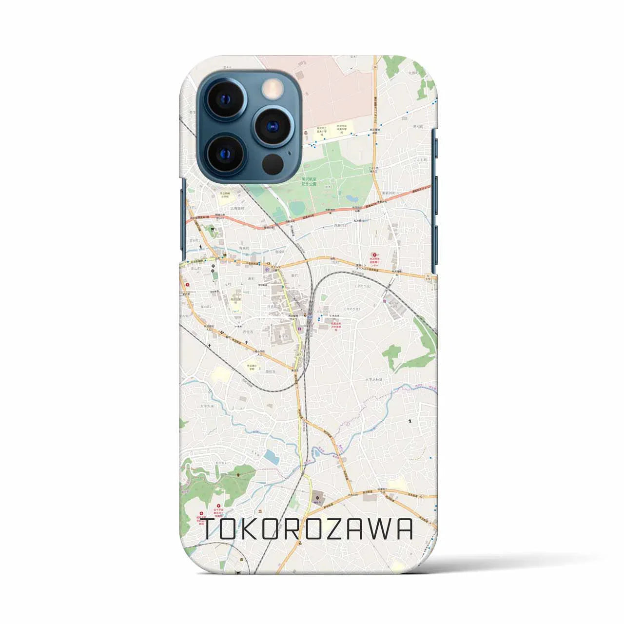 【所沢（埼玉県）】地図柄iPhoneケース（バックカバータイプ）