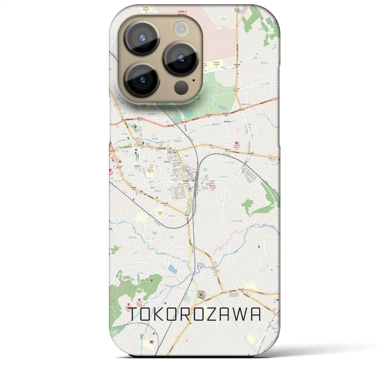 【所沢（埼玉県）】地図柄iPhoneケース（バックカバータイプ）