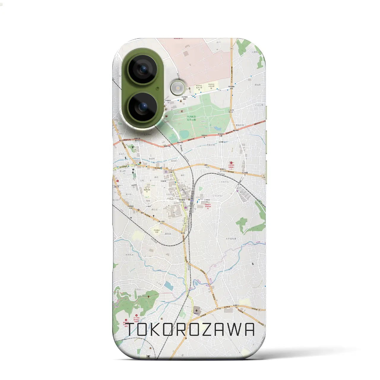 【所沢（埼玉県）】地図柄iPhoneケース（バックカバータイプ）