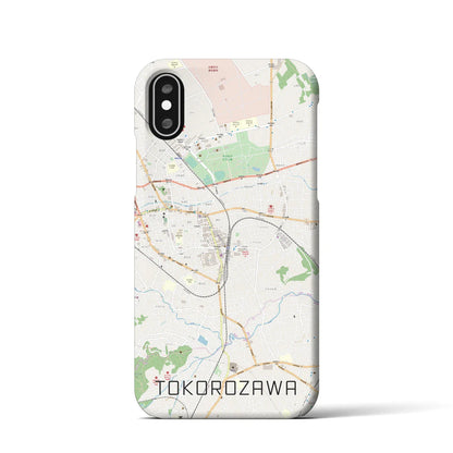 【所沢（埼玉県）】地図柄iPhoneケース（バックカバータイプ）