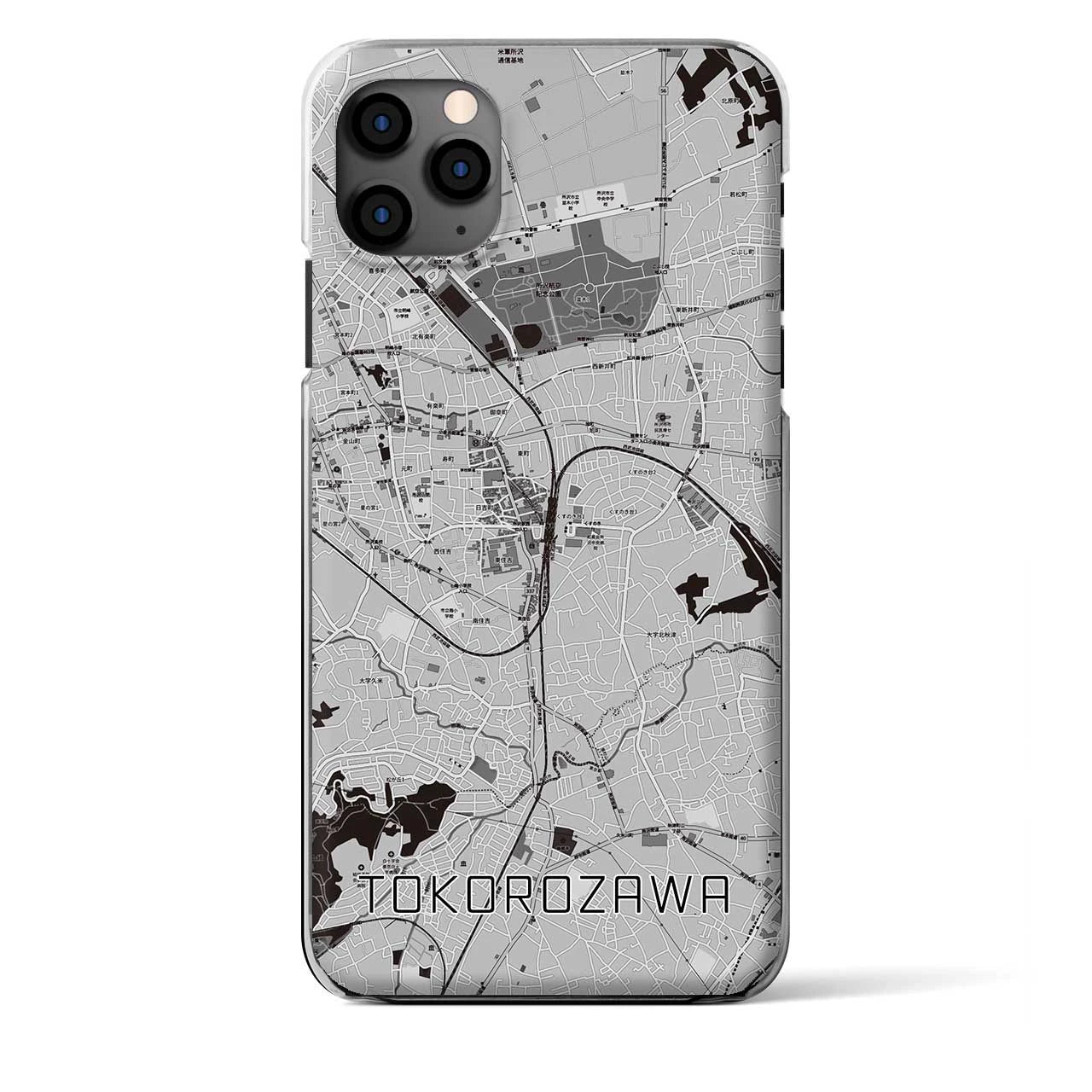 【所沢（埼玉県）】地図柄iPhoneケース（クリアタイプ）