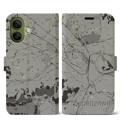 【所沢（埼玉県）】地図柄iPhoneケース（手帳タイプ）