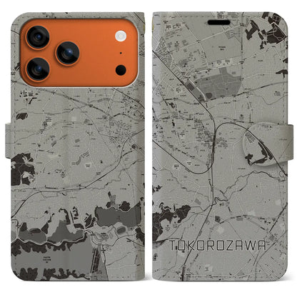 【所沢（埼玉県）】地図柄iPhoneケース（手帳タイプ）