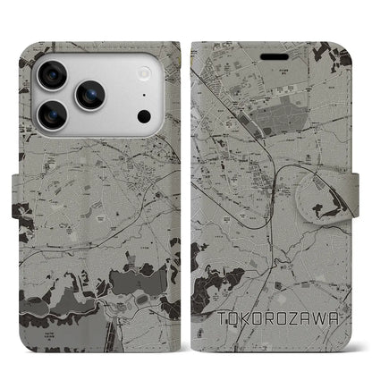 【所沢（埼玉県）】地図柄iPhoneケース（手帳タイプ）