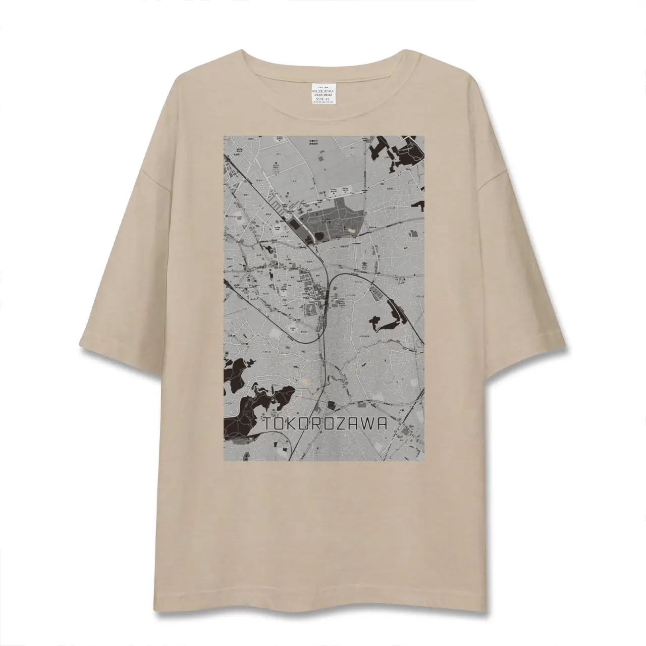 【所沢（埼玉県）】地図柄ビッグシルエットTシャツ