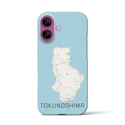 【徳之島（鹿児島県）】地図柄iPhoneケース（バックカバータイプ）
