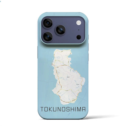 【徳之島（鹿児島県）】地図柄iPhoneケース（バックカバータイプ）