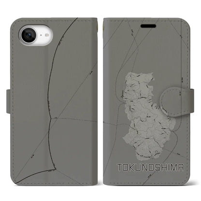 【徳之島（鹿児島県）】地図柄iPhoneケース（手帳タイプ）