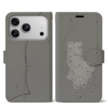 【徳之島（鹿児島県）】地図柄iPhoneケース（手帳タイプ）