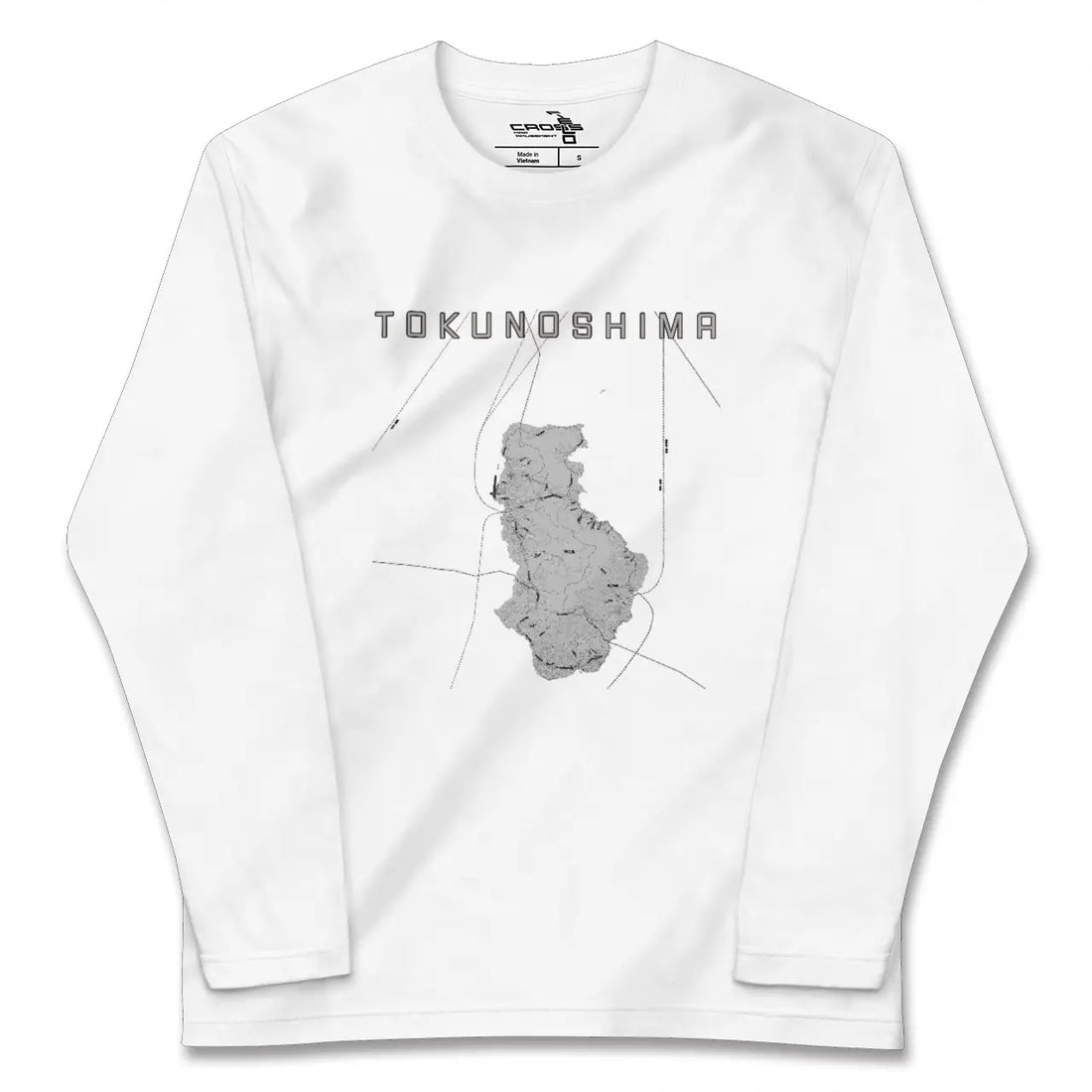 【徳之島（鹿児島県）】地図柄ロングスリーブTシャツ