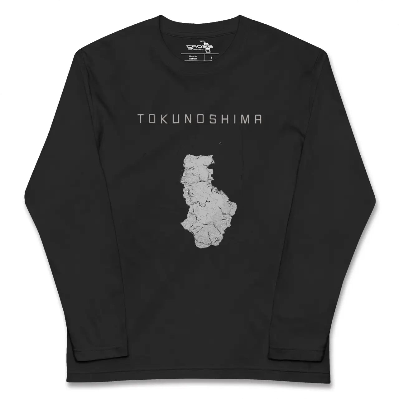 【徳之島（鹿児島県）】地図柄ロングスリーブTシャツ