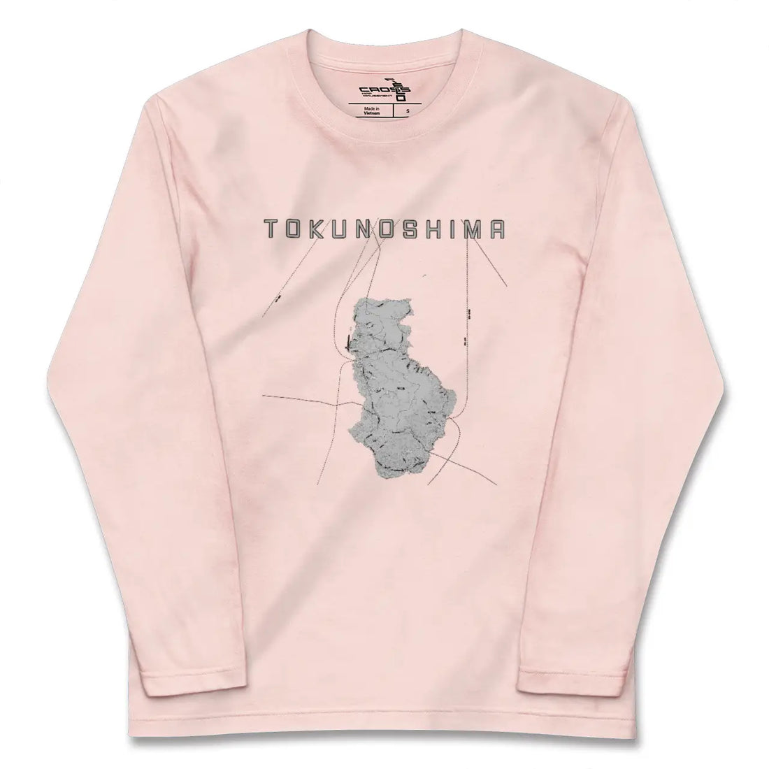 【徳之島（鹿児島県）】地図柄ロングスリーブTシャツ