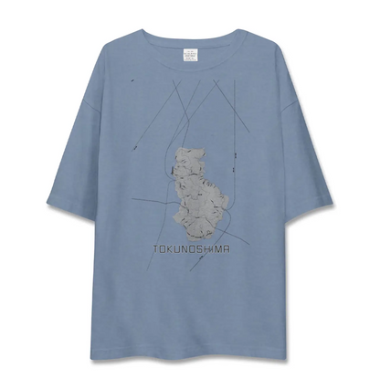 【徳之島（鹿児島県）】地図柄ビッグシルエットTシャツ