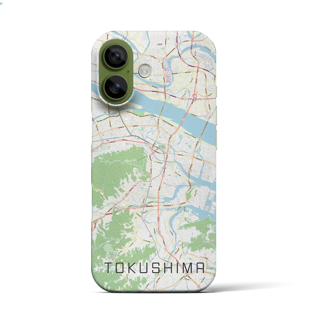 【徳島（徳島県）】地図柄iPhoneケース（バックカバータイプ）