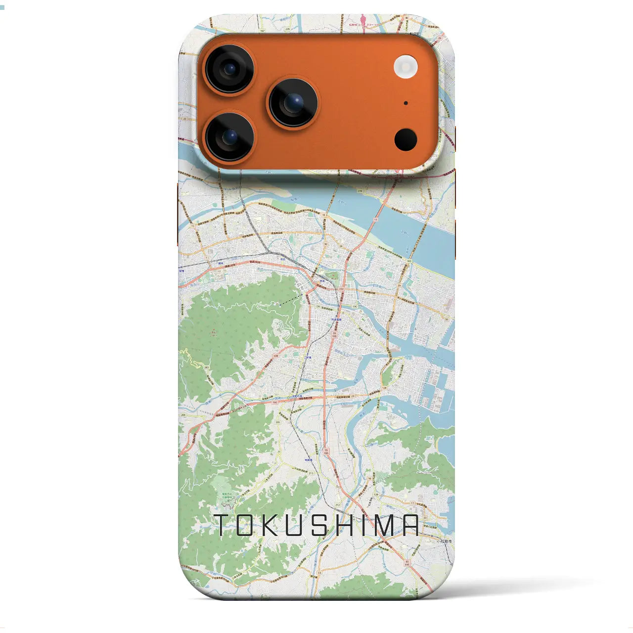 【徳島（徳島県）】地図柄iPhoneケース（バックカバータイプ）