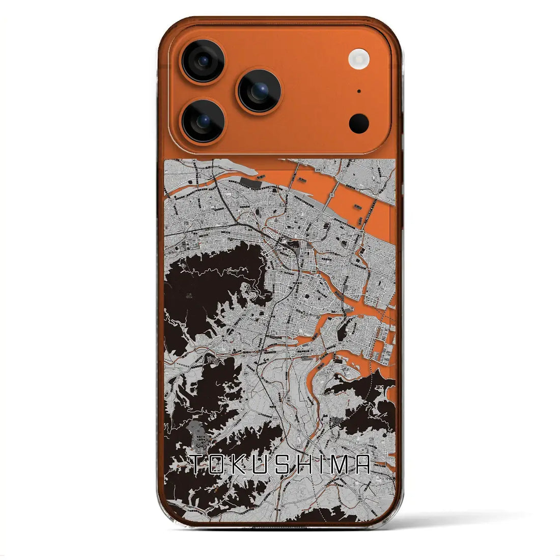 【徳島（徳島県）】地図柄iPhoneケース（クリアタイプ）