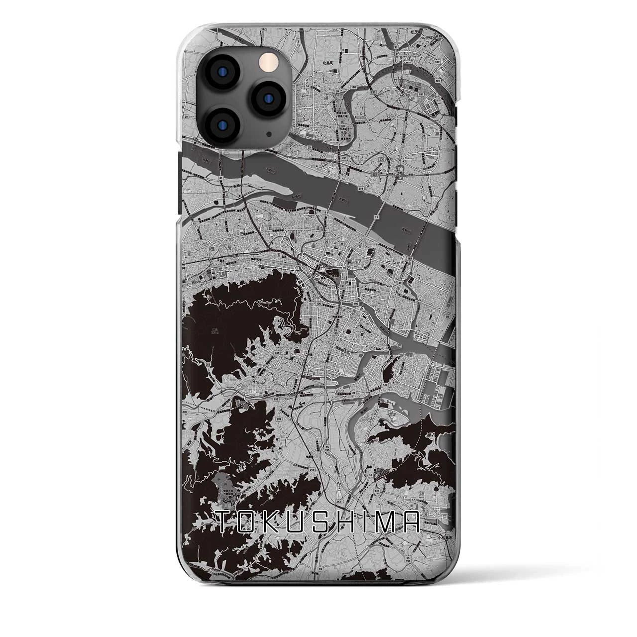 【徳島（徳島県）】地図柄iPhoneケース（クリアタイプ）