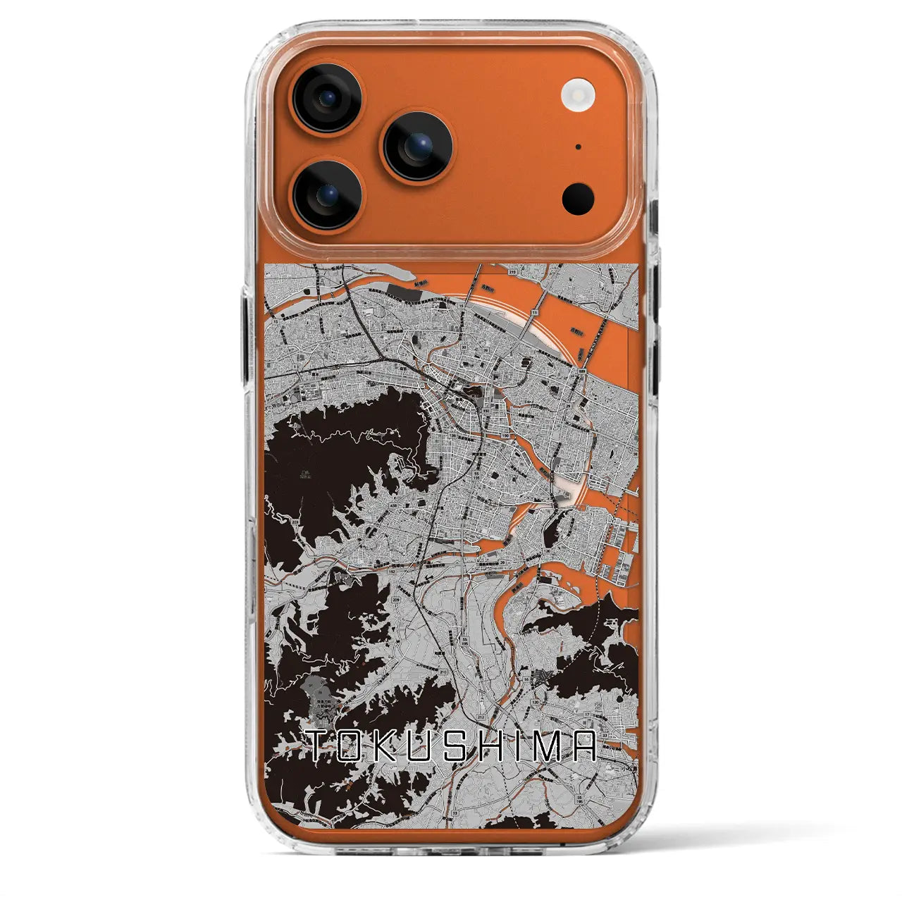 【徳島（徳島県）】地図柄iPhoneケース（MagSafeタイプ）