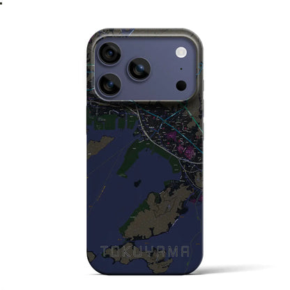 【徳山（山口県）】地図柄iPhoneケース（バックカバータイプ）