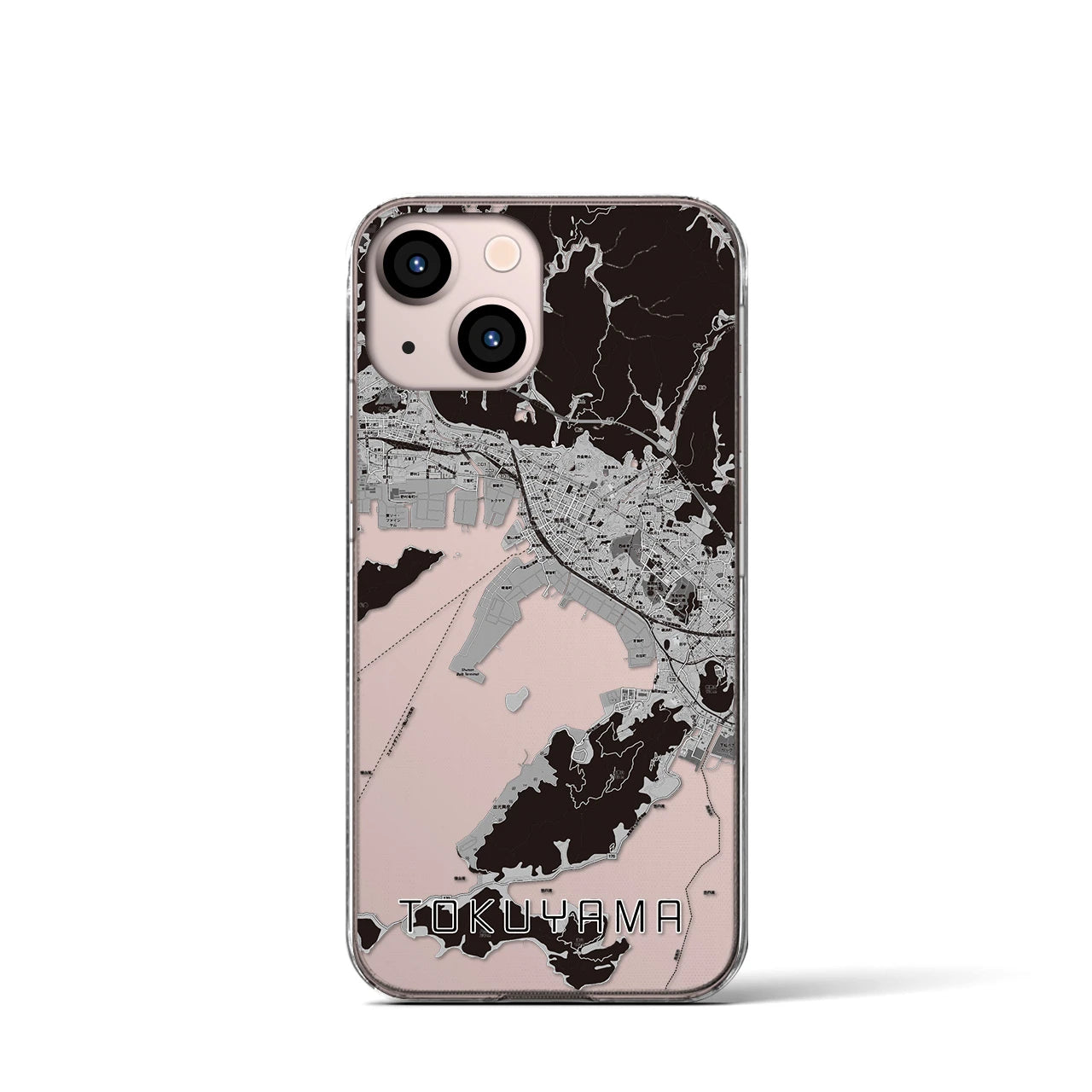 【徳山（山口県）】地図柄iPhoneケース（クリアタイプ）