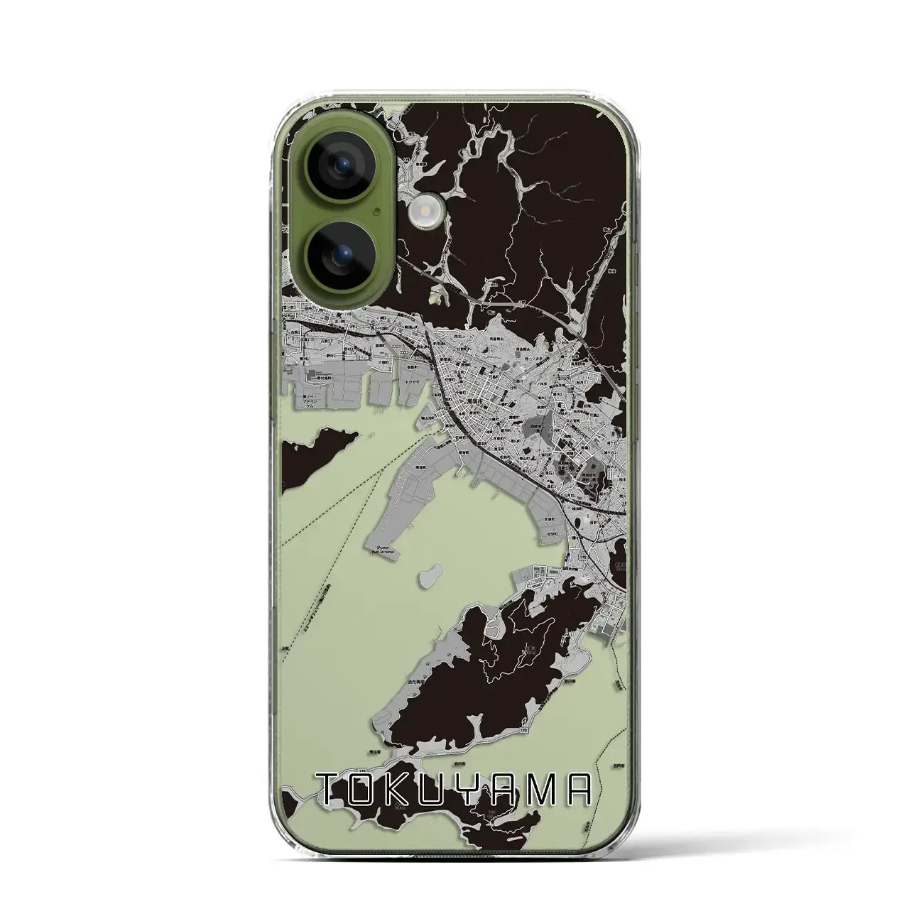 【徳山（山口県）】地図柄iPhoneケース（クリアタイプ）