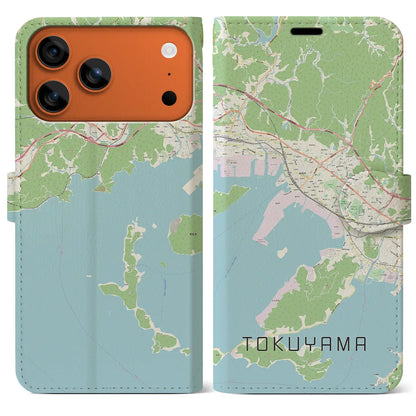 【徳山（山口県）】地図柄iPhoneケース（手帳タイプ）