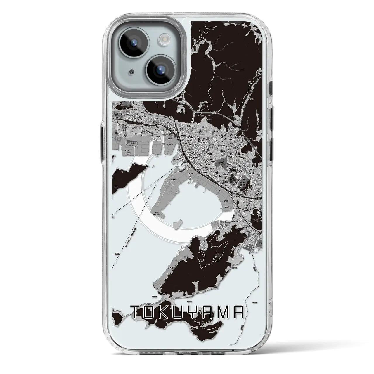 【徳山（山口県）】地図柄iPhoneケース（MagSafeタイプ）