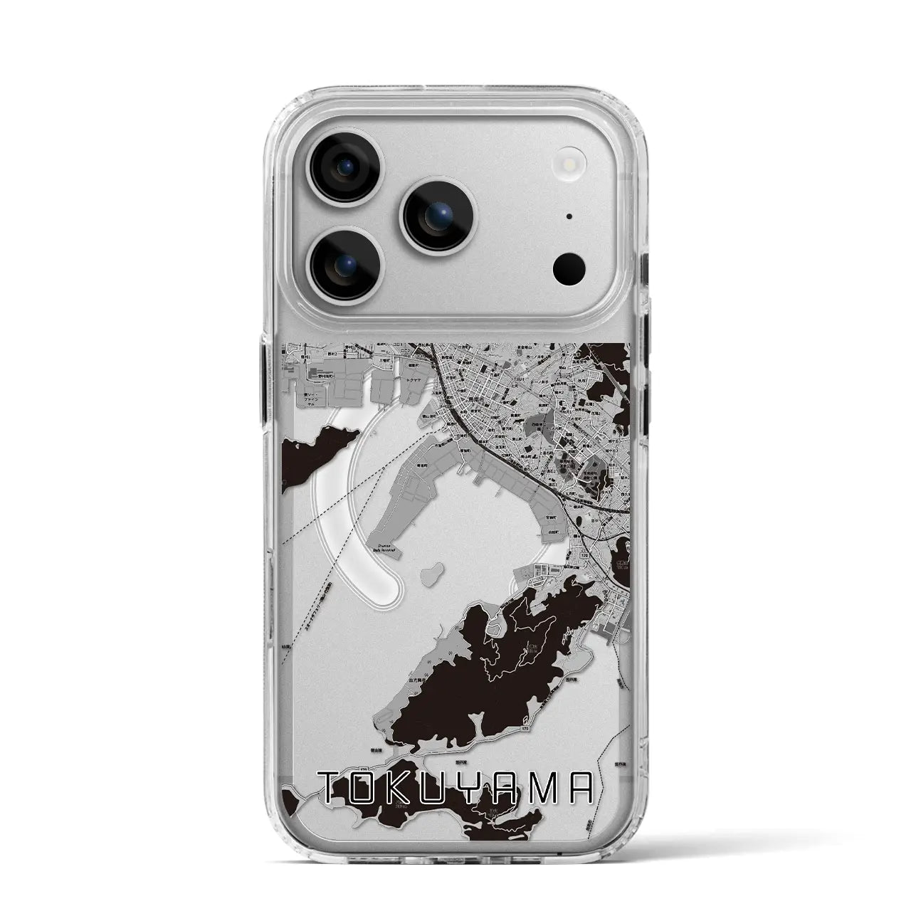 【徳山（山口県）】地図柄iPhoneケース（MagSafeタイプ）