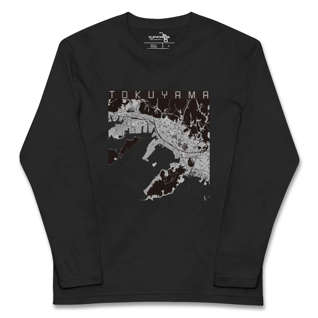 【徳山（山口県）】地図柄ロングスリーブTシャツ