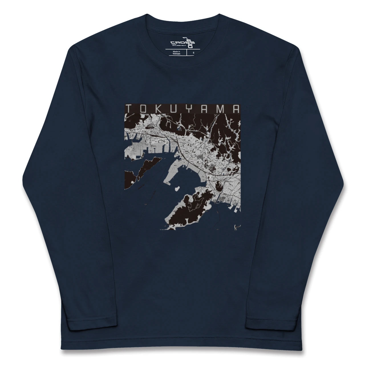 【徳山（山口県）】地図柄ロングスリーブTシャツ