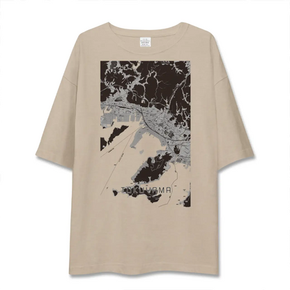【徳山（山口県）】地図柄ビッグシルエットTシャツ