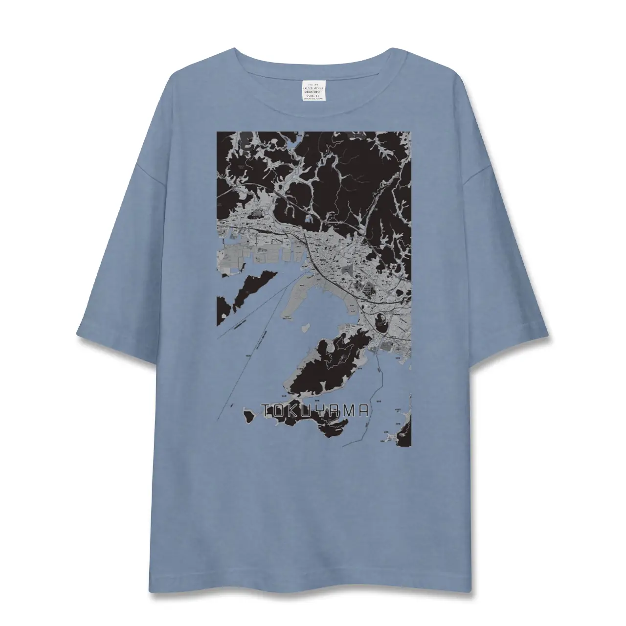 【徳山（山口県）】地図柄ビッグシルエットTシャツ