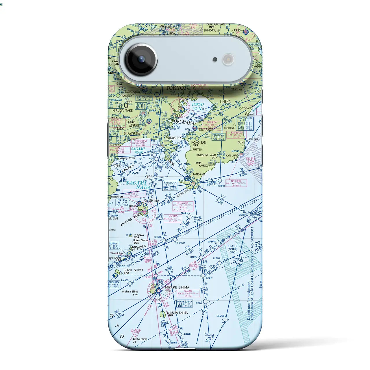 【東京航空図（東京都）】航空図iPhoneケース（バックカバータイプ）