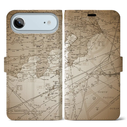 【東京航空図（東京都）】航空図iPhoneケース（手帳タイプ）