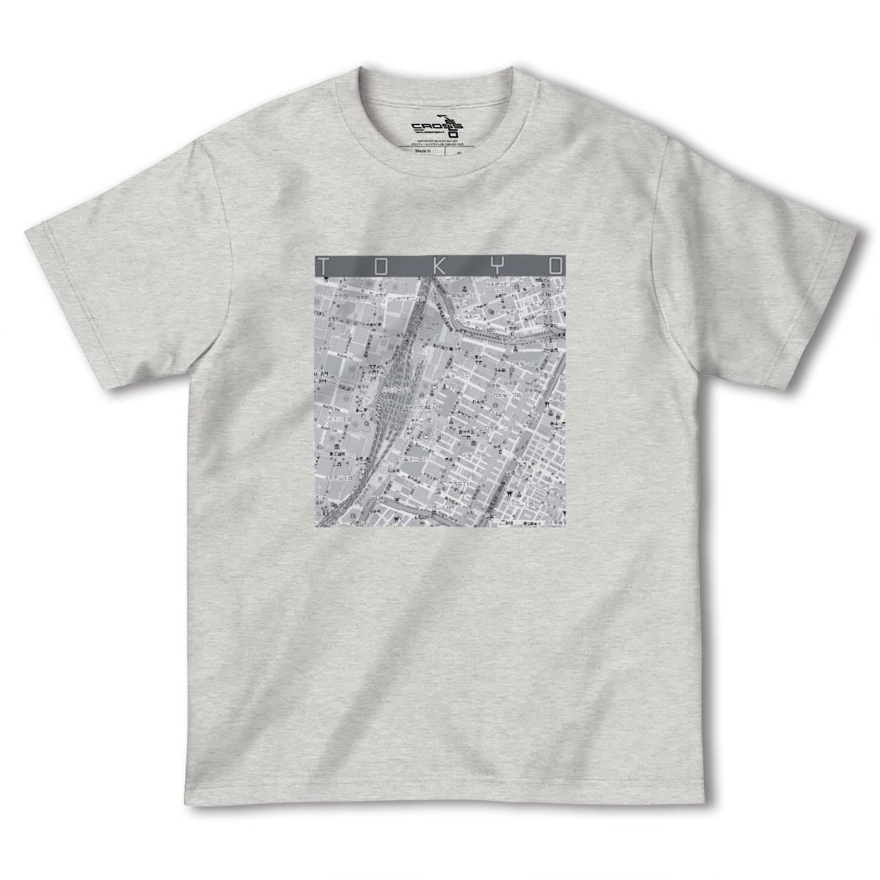 【東京カラー】地図柄ヘビーウェイトTシャツ
