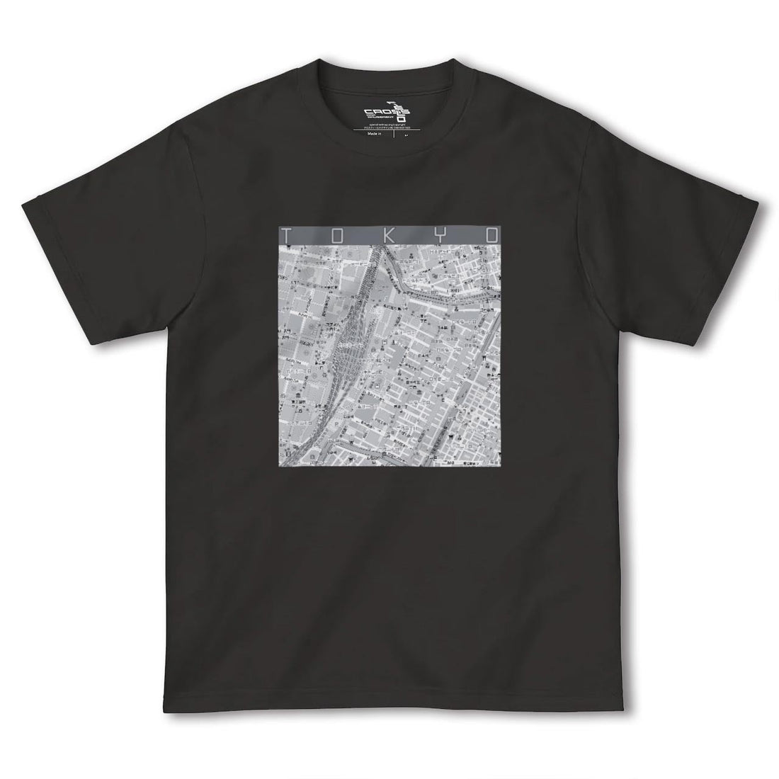 【東京カラー】地図柄ヘビーウェイトTシャツ