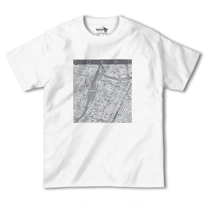 【東京カラー】地図柄ヘビーウェイトTシャツ